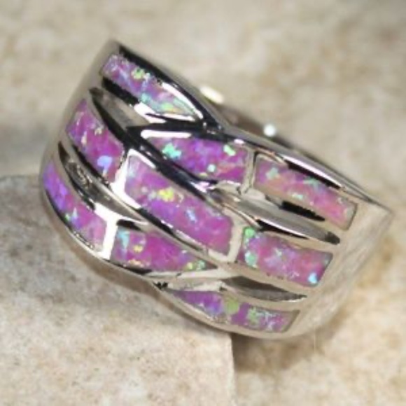 Fire Opal Ring Size 6 NEW - Picture 3 of 3